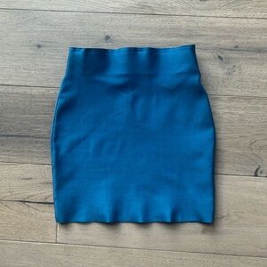 Blue Bondage Mini Skirt Wow Couture Small